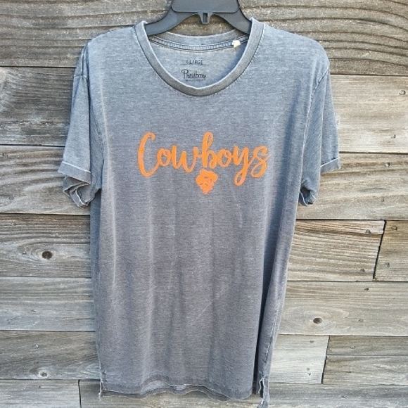 Pressbox By Royce Apparel Grey Oklahoma State T-shirt Size X Large - Picture 1 of 8